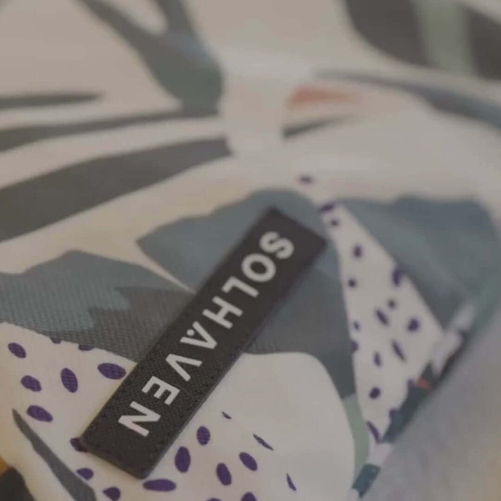 Zipping up the pillow bag- Tropic